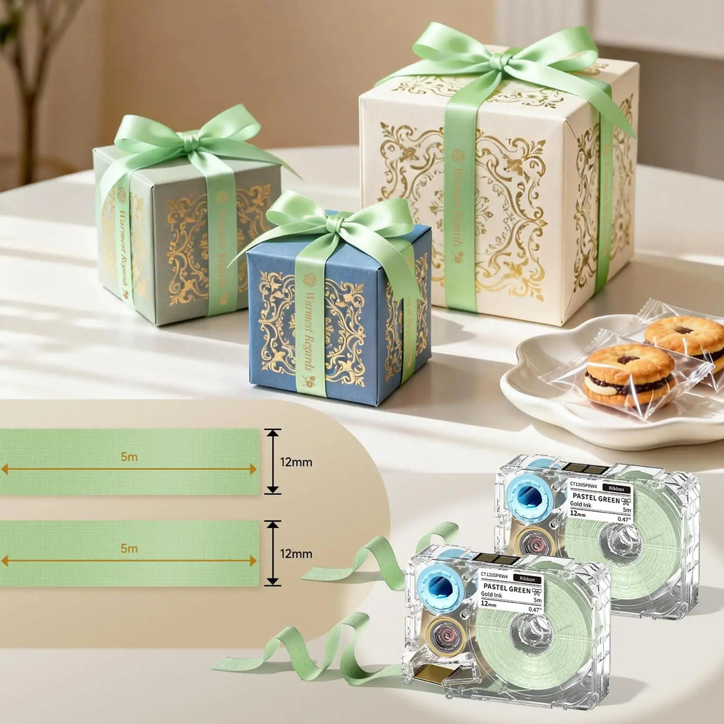 Phomemo A30 P15 Satin Fabric Ribbon Cartridges 12mm DIY Crafts Fabric Ribbon Cartridge Nixie
