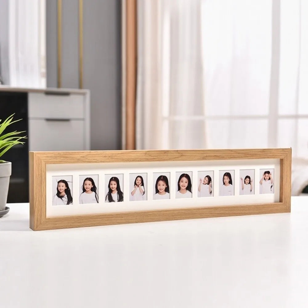 Porous Wooden Multi-Photo Frame – Baby Keepsake Gift