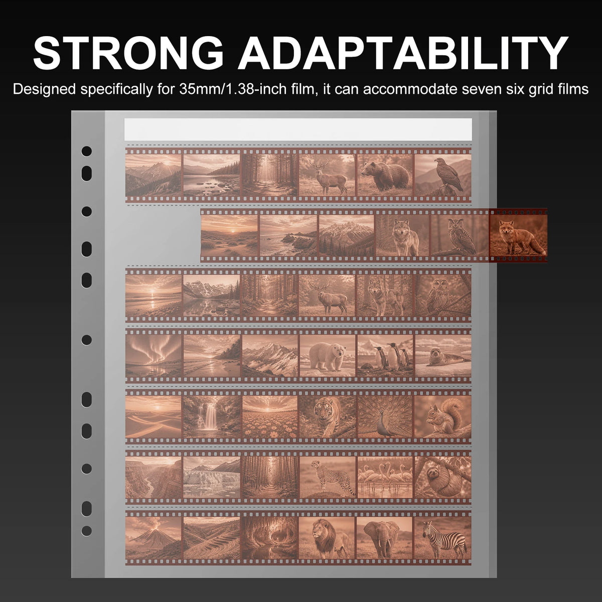 35mm Archival Film Negative Sleeves – 100 Storage Pages | Nixie Film Negative Sleeves Nixie