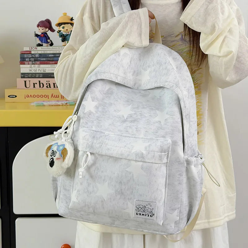 Korean Minimalist Starry Backpack – Lightweight School Bag School Backpack Nixie