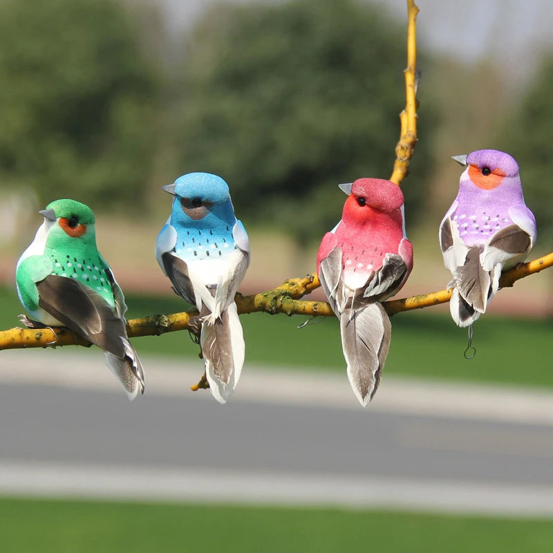 Realistic Feathered Bird Figurine for Garden & Craft Décor Bird Figurine Décor Nixie