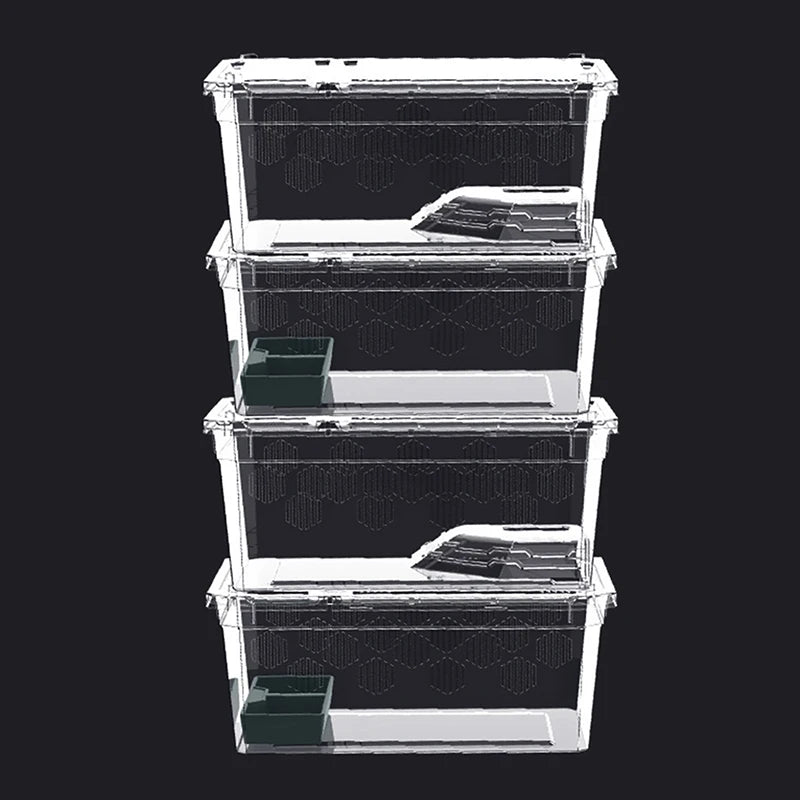 Reptile Breeding Box – Clear Vivarium Tank for Lizards & Spiders Reptile Breeding Box Nixie