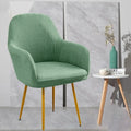 Elastic High Arm Chair Covers Polar Fleece Armchair Protector Chair Cover Nixie Green