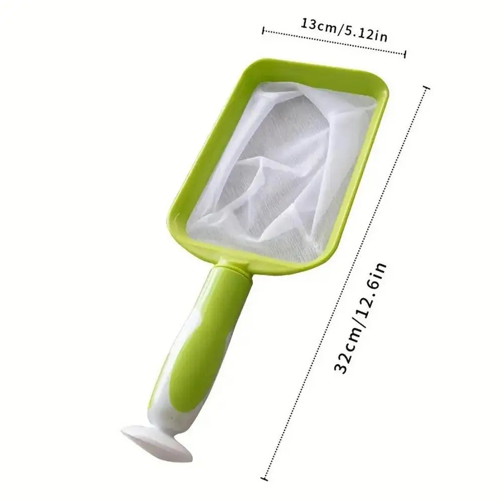 Green Portable Pool Skimmer Net with Detachable Handle