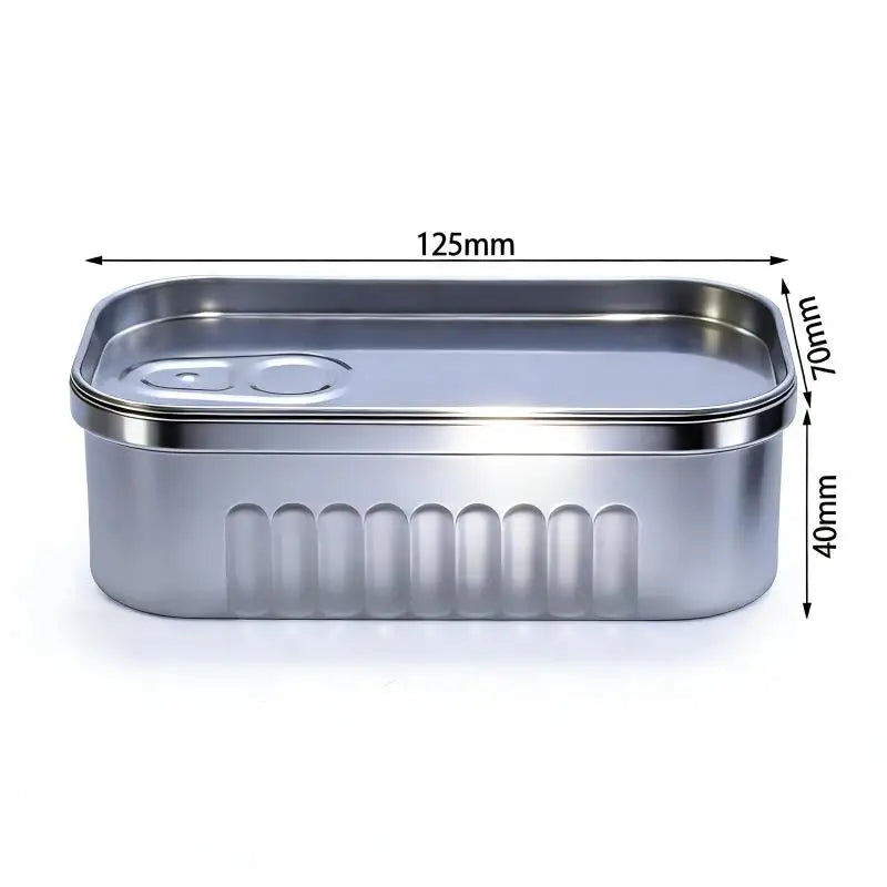 Sardine Can Tin Storage Box – Travel & Home Organizer Novelty Tin Storage Box Nixie