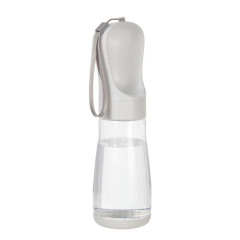Portable Dog & Cat Water Bottle with Food Compartment Pet Travel Bottle Nixie White 510ML Water