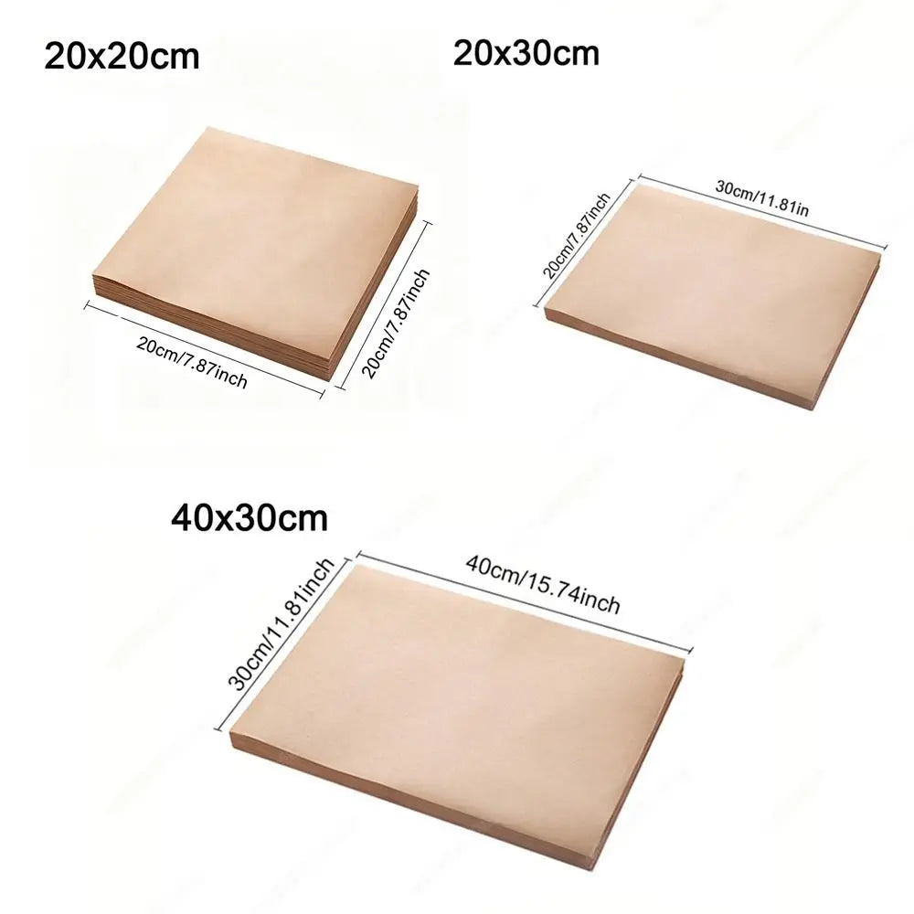 50/100PCS Non-Stick Parchment Baking Paper Sheets | Food Grade Parchment Baking Paper Nixie
