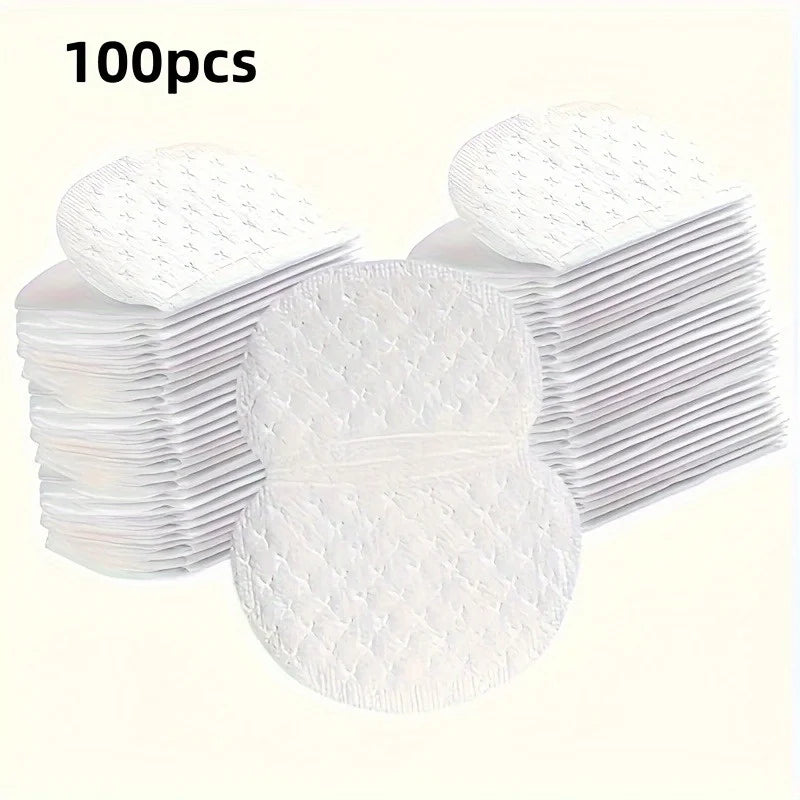 Disposable Underarm Sweat Pads – Bamboo Fiber, 10–100 Pcs Underarm Sweat Pads Nixie One Size 100pcs