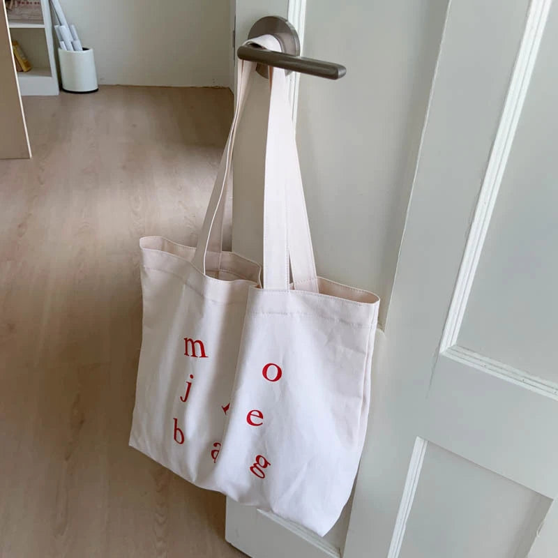 Korean Canvas Tote Bag – Retro Large Capacity Crossbody Canvas Tote Bag Nixie