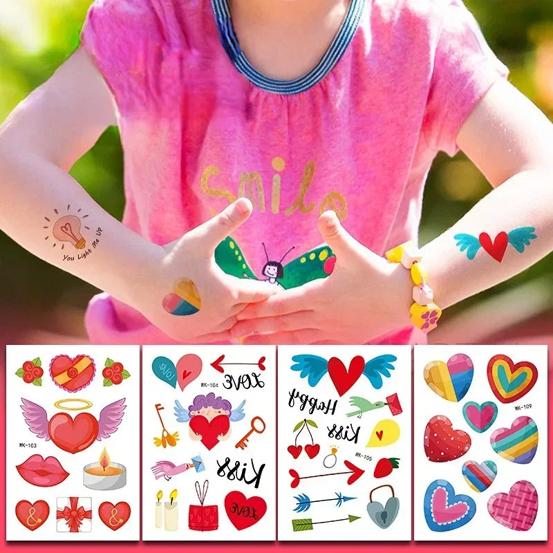 Love Temporary Tattoo Stickers – Waterproof Wedding Party Body Art Temporary Tattoo Stickers Nixie
