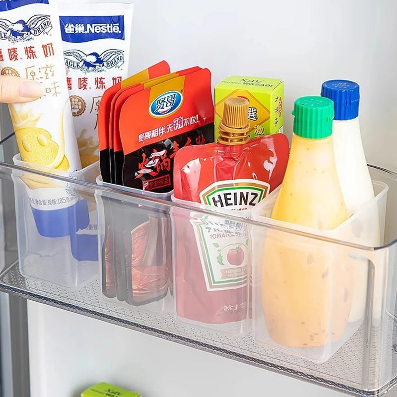 Fridge Side Door Storage Box – BPA-Free Kitchen Organizer Fridge Storage Organizer Nixie