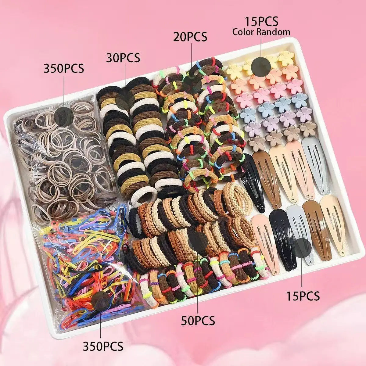 Nixie Hair Tie Set – Versatile Women's Elastic Hair Bands