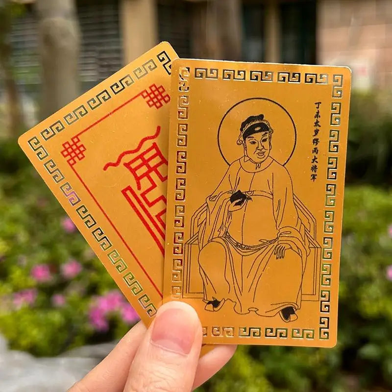 2027 Tai Sui Feng Shui Gold Talisman Card – Wealth & Protection Feng Shui Talisman Nixie