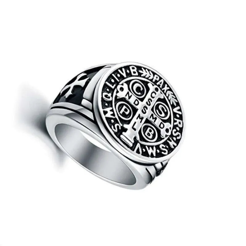 Vintage Zinc Alloy Ring – Snowflake, Rune & Compass Patterns Fashion Ring Nixie