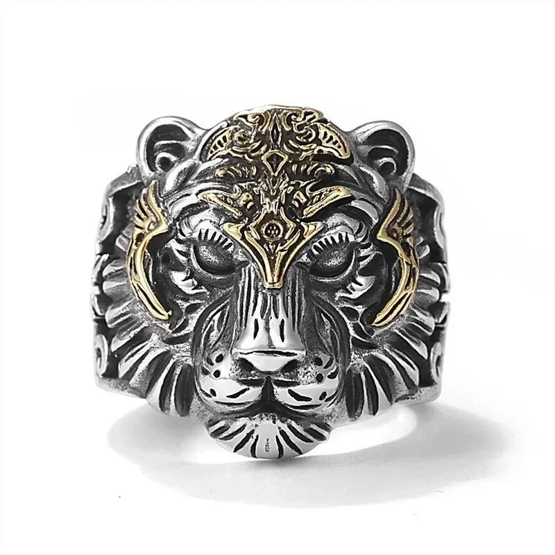 Vintage Owl & Tiger Adjustable Rings – Unisex Punk Jewelry Fashion Ring Nixie