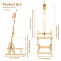 Foldable Wooden Desktop Art Easel – Adjustable Tabletop Stand