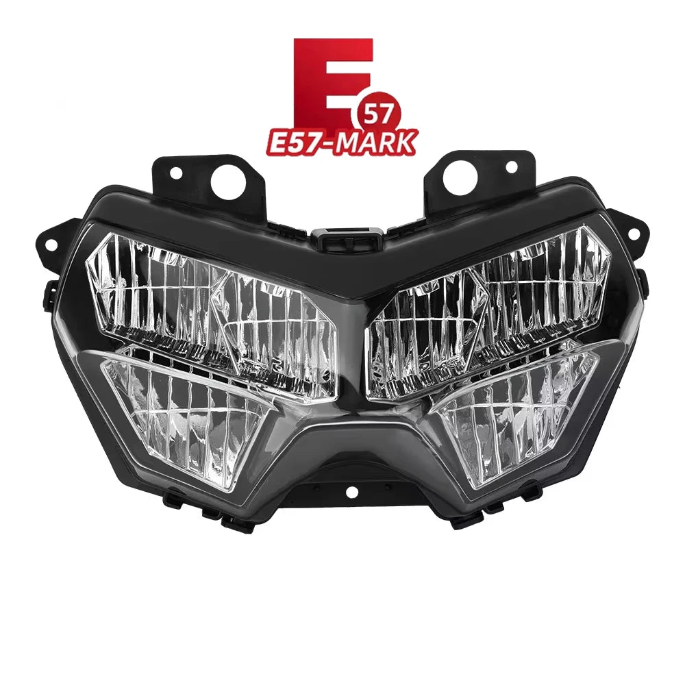 E-MARK LED Headlight for Kawasaki Z900 Z650 Z400 KLR650 Motorcycle Headlight Nixie E-MARK(E57)