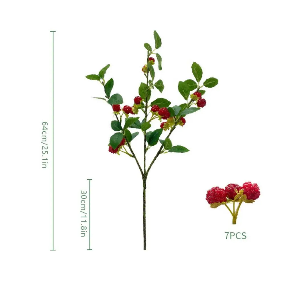 Raspberry Faux Berry Branches – Artificial Plant Décor Artificial Berry Branches Nixie