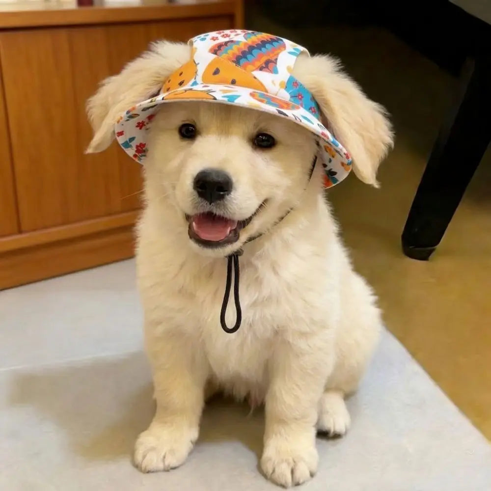 Breathable Pet Sun Hat UV Protection Bucket Hat for Dogs & Cats Pet Sun Hat Nixie
