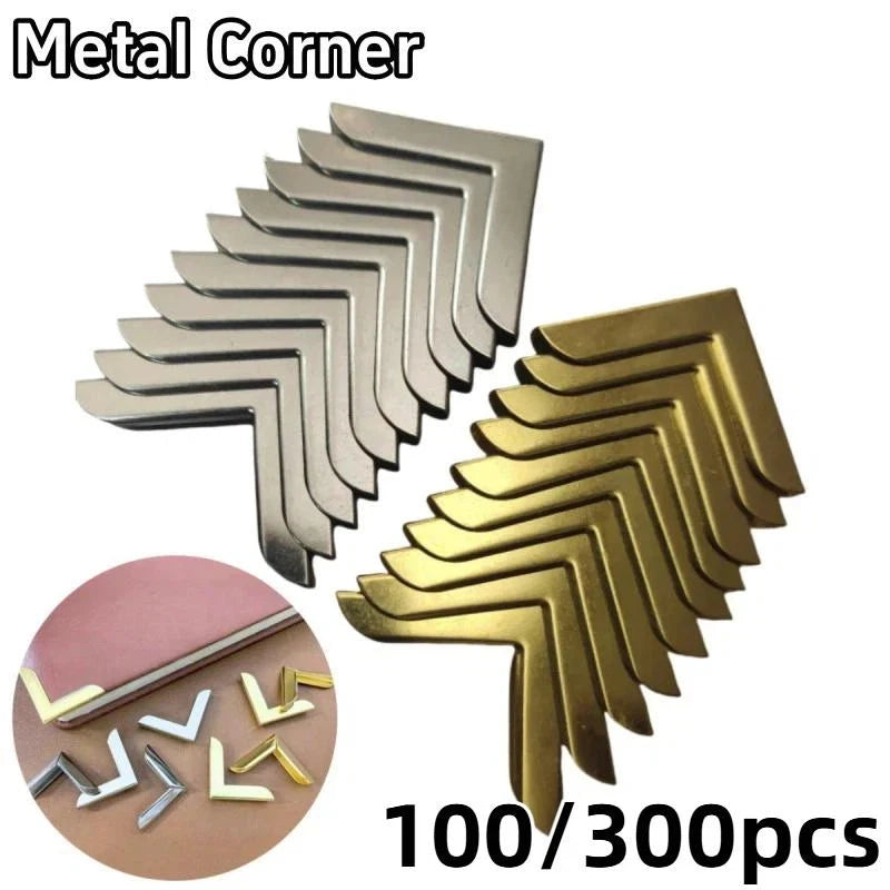 100PCS Metal Corner Guards for Scrapbooking & Photo Albums Craft Corner Guards Nixie