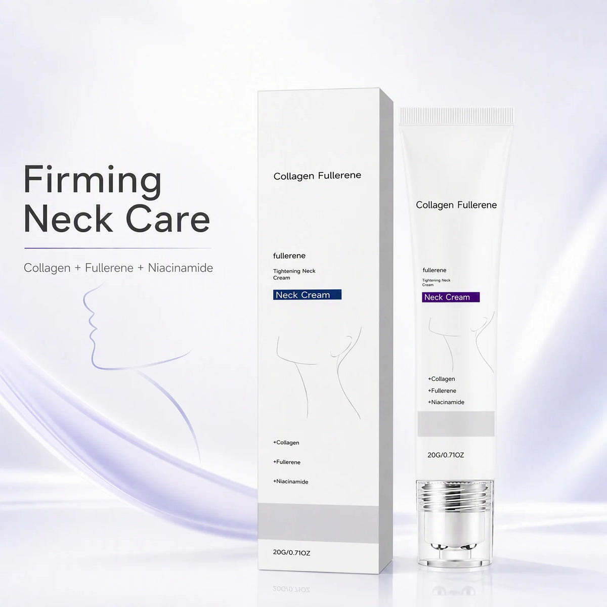 Roller-Ball Neck Cream – Collagen, Fullerene & Niacinamide Neck Cream Nixie