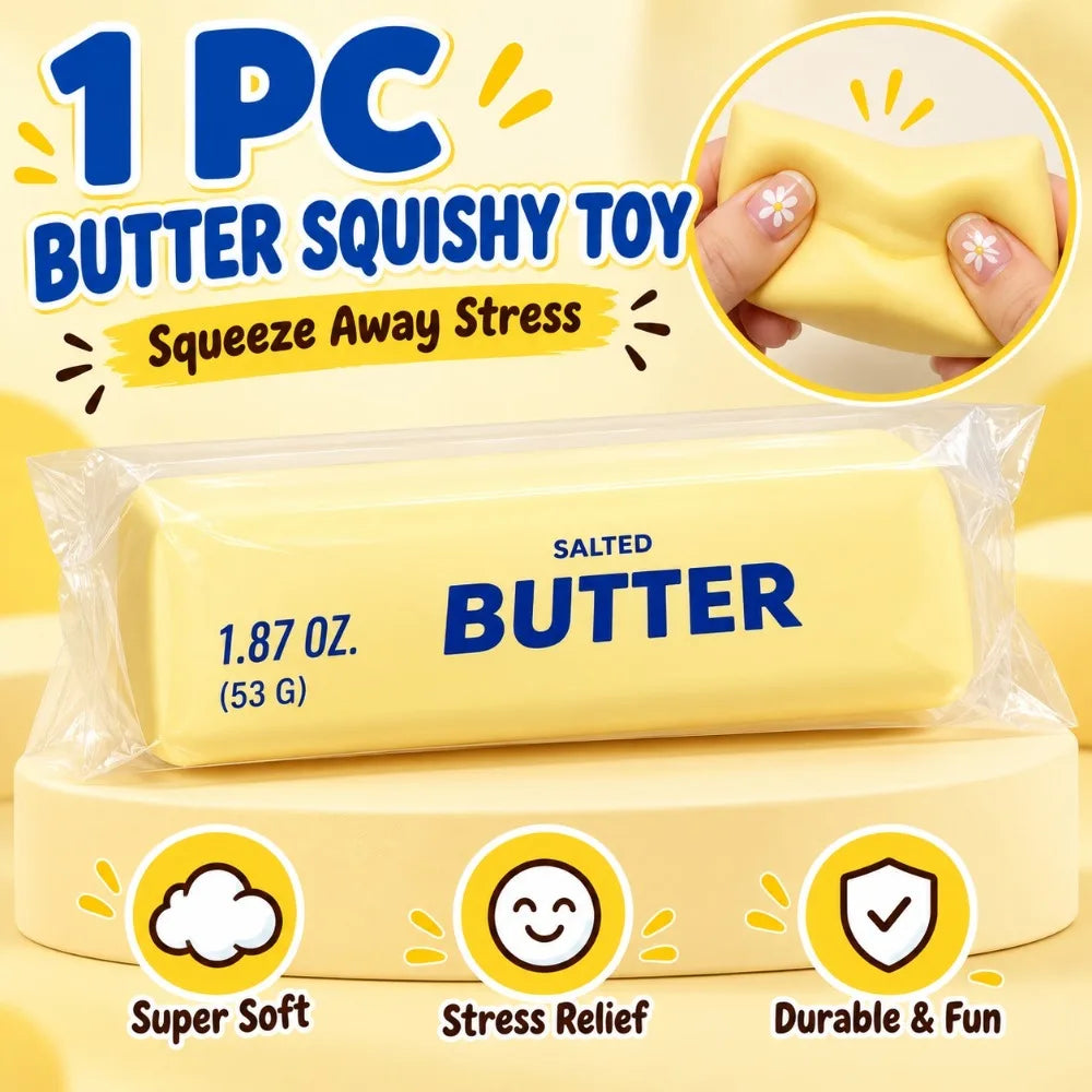 Squishy Slow Rising Butter Stick Fidget Toy | Stress Ball Gift