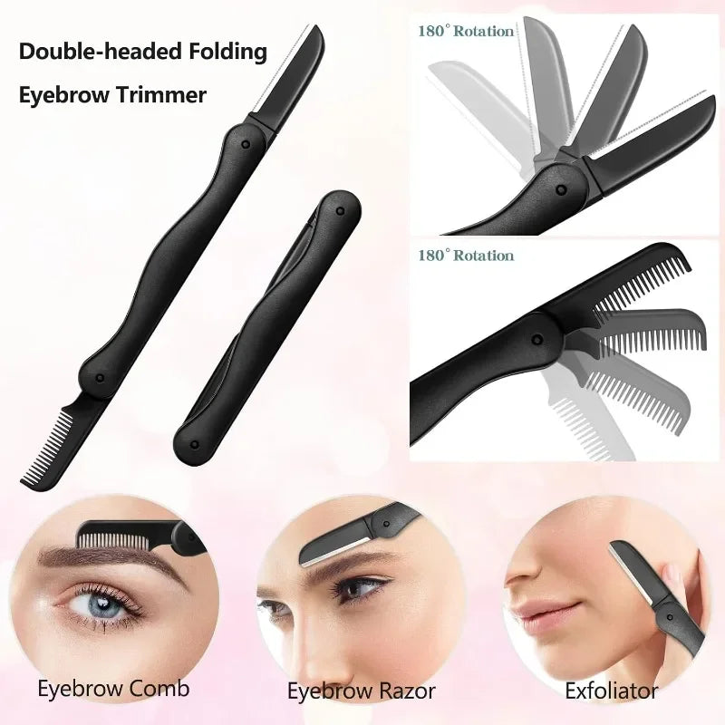 5-in-1 Eyebrow Grooming Kit – Razor, Scissors & Tweezers Eyebrow Grooming Kit Nixie