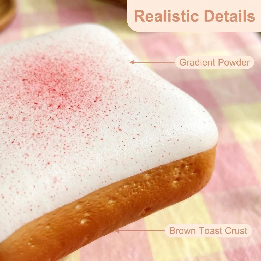 Butter Toast Bread Squishy Toy – Slow-Rise Sensory Fidget Squishy Fidget Toy Nixie