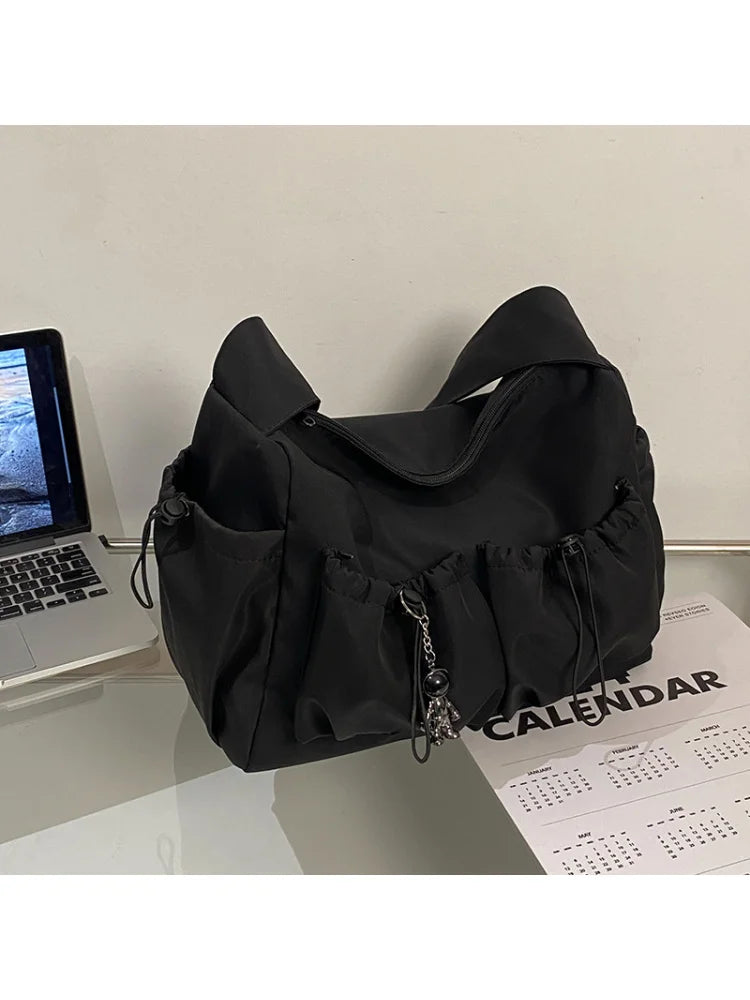 Large Capacity Nylon Tote Bag – Unisex Shoulder & Crossbody Nylon Tote Bag Nixie