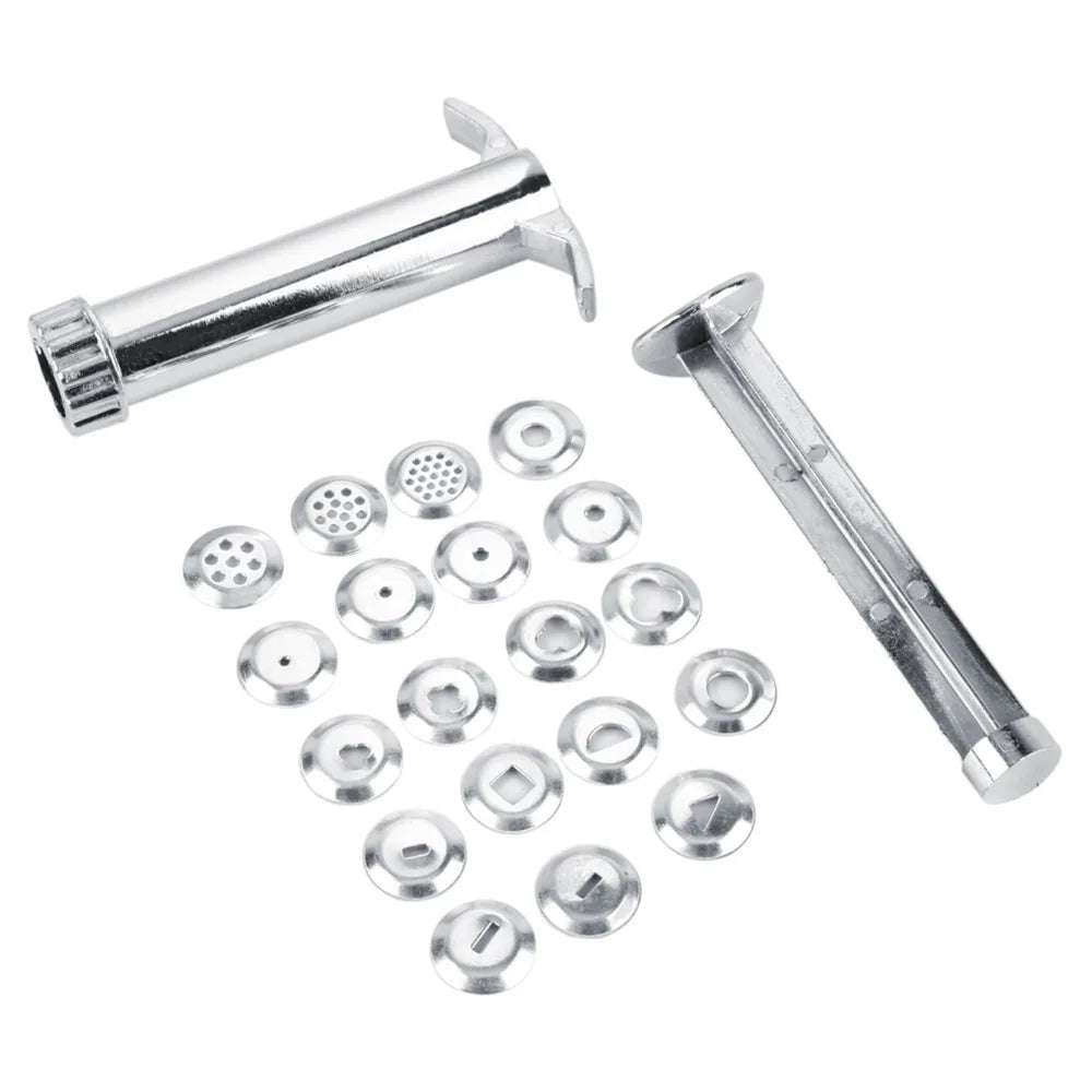 Clay Extruder Gun Set – 19 Metal Discs for Polymer Clay Clay Extruder Tool Nixie a