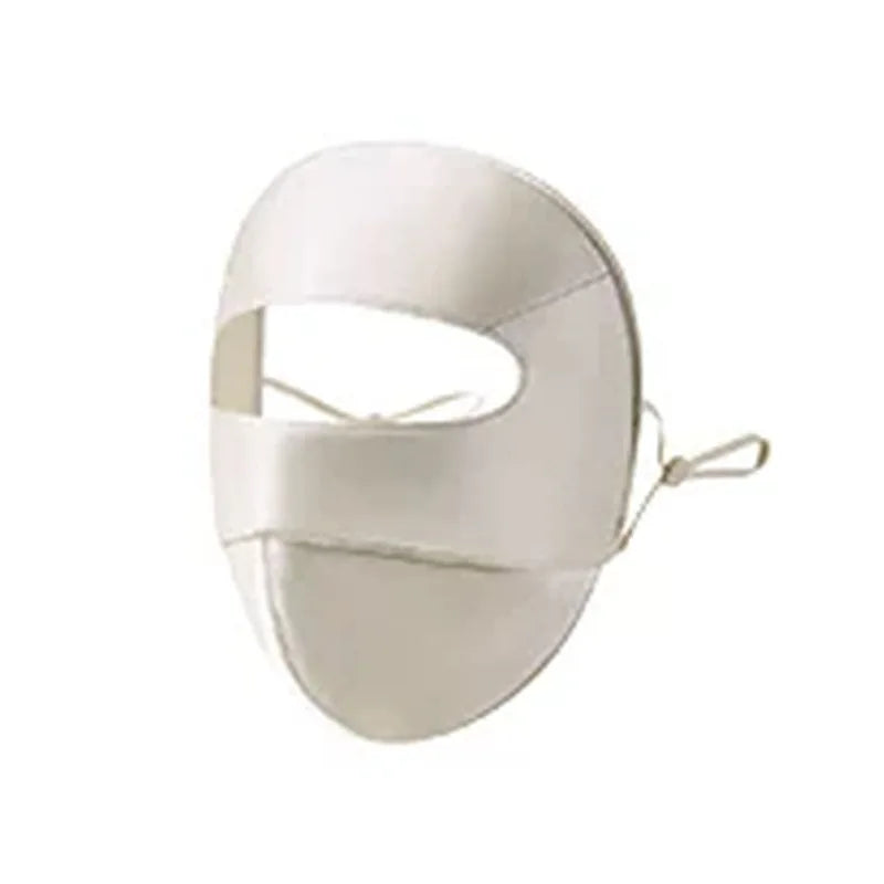 100% Mulberry Silk Full Face UV Protection Mask – Breathable Silk Sun Mask Nixie