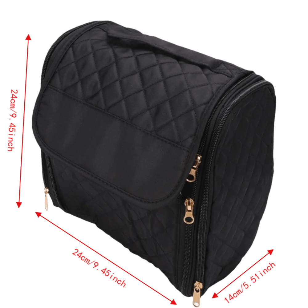 Large Hanging Makeup Bag with Hook – 3-Compartment Travel Bag Travel Toiletry Bag Nixie