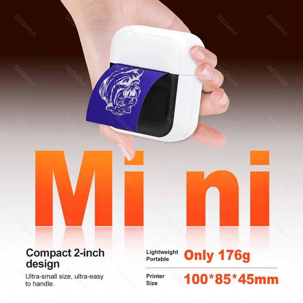 Mini Thermal Tattoo Stencil Printer – Inkless, Portable, 2-Inch Tattoo Stencil Printer Nixie