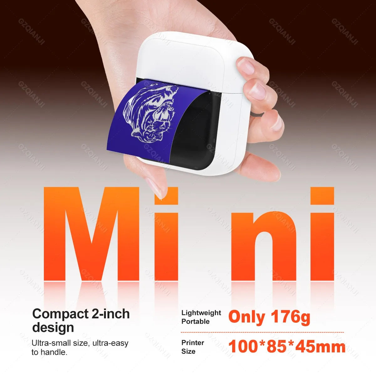 Mini Thermal Tattoo Stencil Printer – Inkless, Portable, 2-Inch Tattoo Stencil Printer Nixie