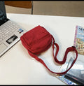 Canvas Shoulder Crossbody Hobo Bag for Women – Casual Daily Canvas Shoulder Bag Nixie BB-051-Red