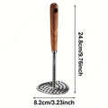 Stainless Steel Potato Masher Fine Mesh – Heavy Duty Kitchen Tool Kitchen Masher Tool Nixie 2PCS