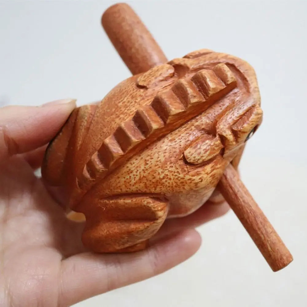 Wooden Frog Guiro Rasp Handcrafted Percussion Instrument Percussion Instrument Nixie