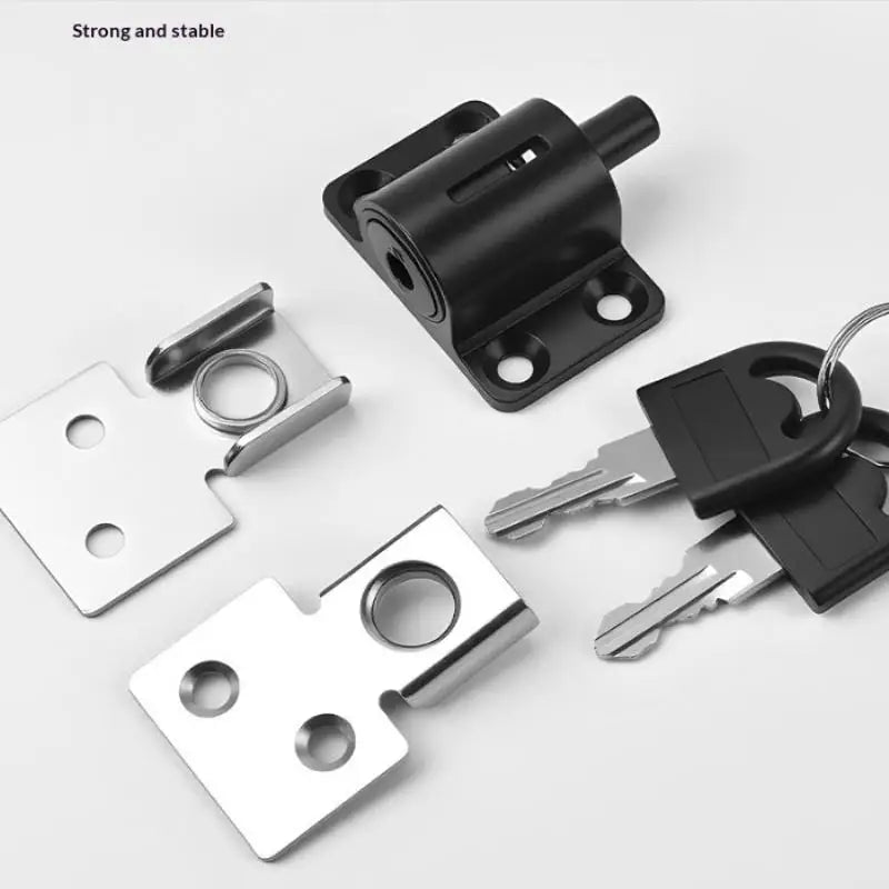 Sliding Door & Window Lock with 2 Keys – Child Safety Set