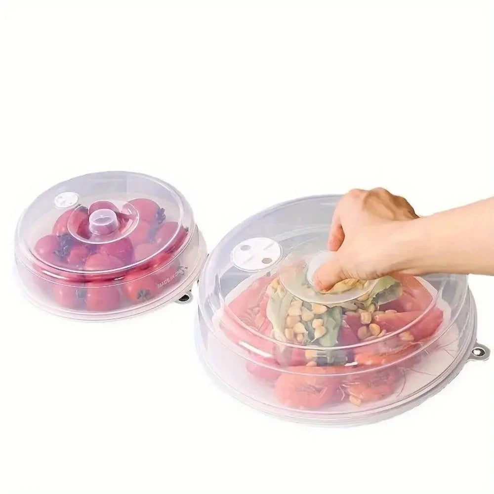 Microwave Dish Cover – Anti-Splatter & Fridge Fresh-Keeping Lid