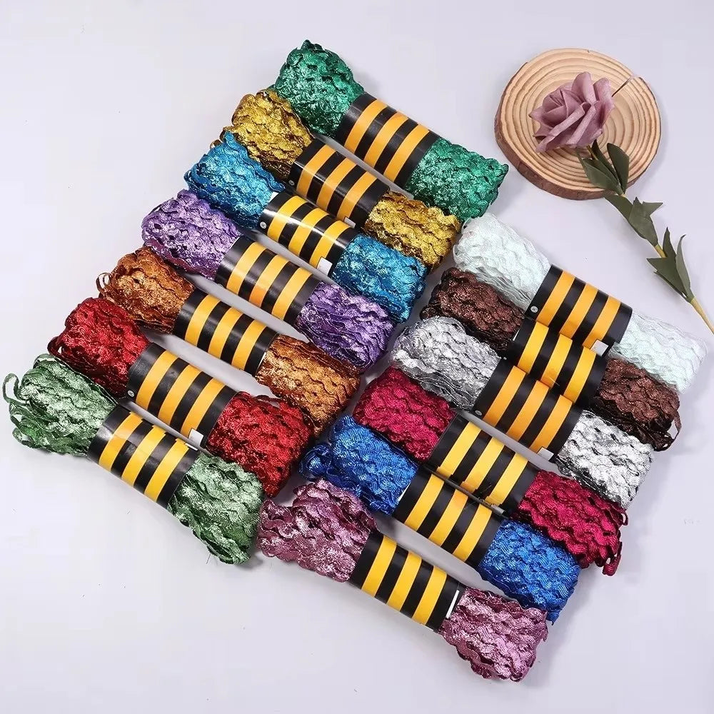 15 Yards Multicolor Grosgrain Ribbon 5mm Zigzag Trim | DIY Crafts