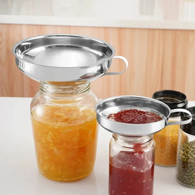 Stainless Steel Wide Mouth Canning Funnel – 2 Sizes Kitchen Canning Funnel Nixie