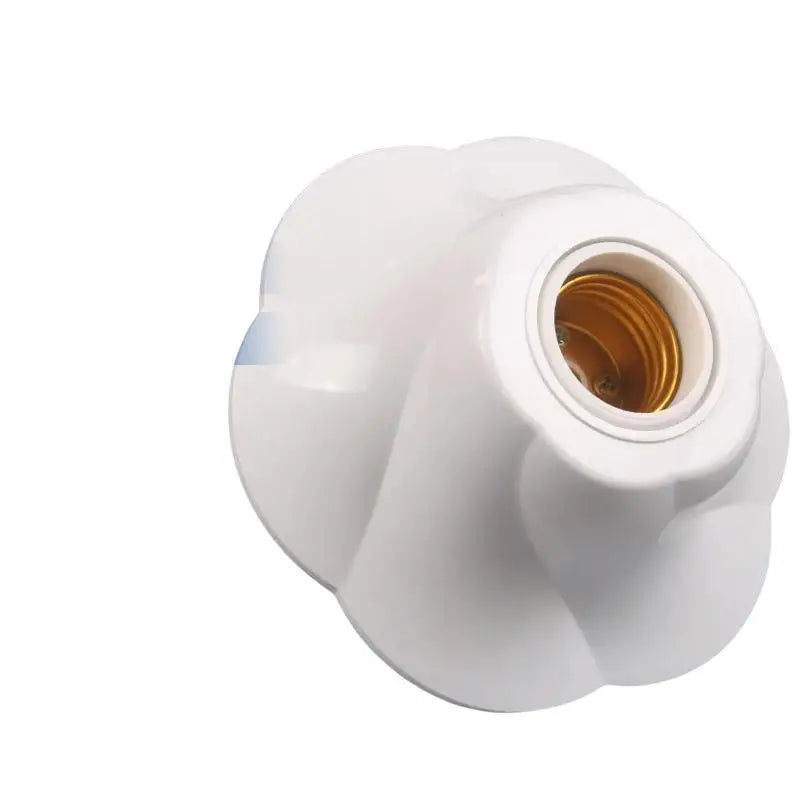 E27 Rose Lamp Holder Socket – White Surface Mount Ceiling Base