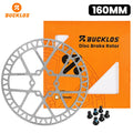 BUCKLOS 160mm 6-Bolt Ultralight MTB Bike Brake Rotor Disc Bike Brake Rotor Nixie 160MM SILVER