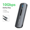 Rocoren M.2 NVMe SSD Enclosure 10Gbps USB 3.1 Gen2 USB-C SSD Enclosure Nixie NVMe PCIe-10Gbps 10 Gbps M.2 NVMe