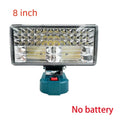 LED Work Light 4/8 Inch for Makita 18V Battery + 2 USB Ports LED Work Light Nixie 8 Inch