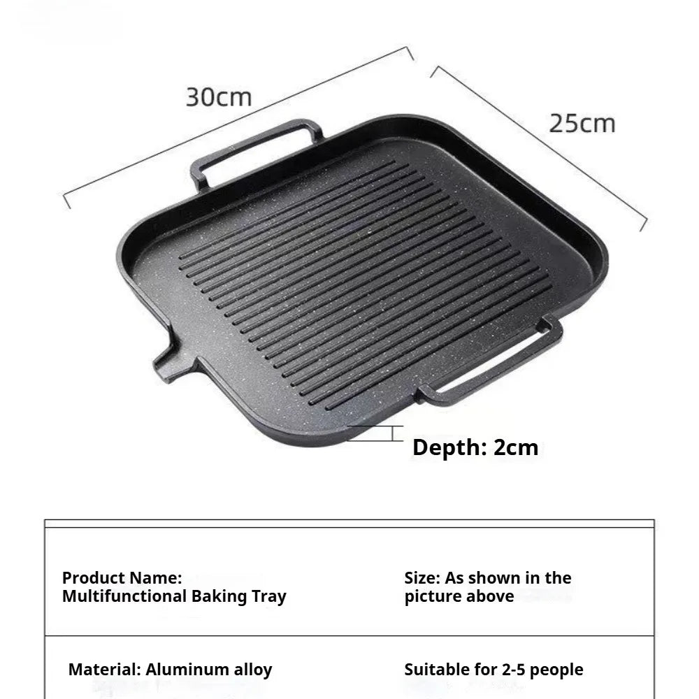 KOSUN Smokeless Nonstick BBQ Grill Pan – Korean Style Cooking BBQ Grill Pan Nixie