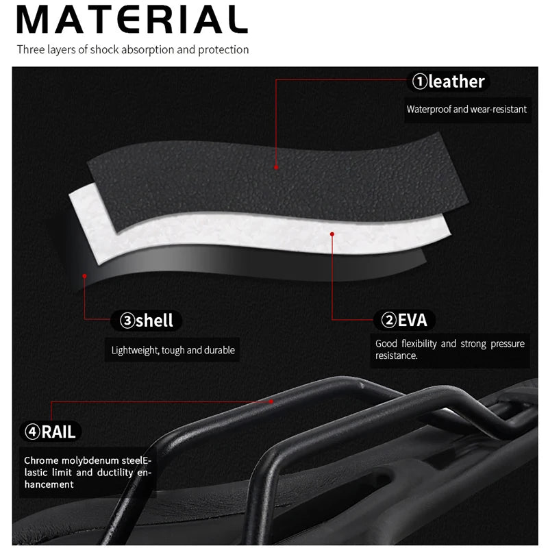 TOSEEK Ultralight MTB Road Bike Saddle Hollow Ergonomic Cushion