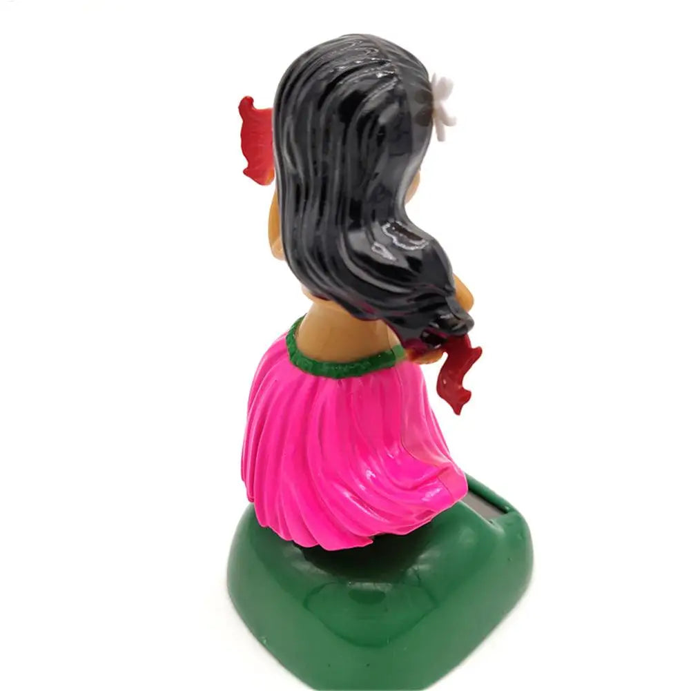 Solar Hula Girl Bobblehead | Hawaiian Dancing Car Dashboard Ornament