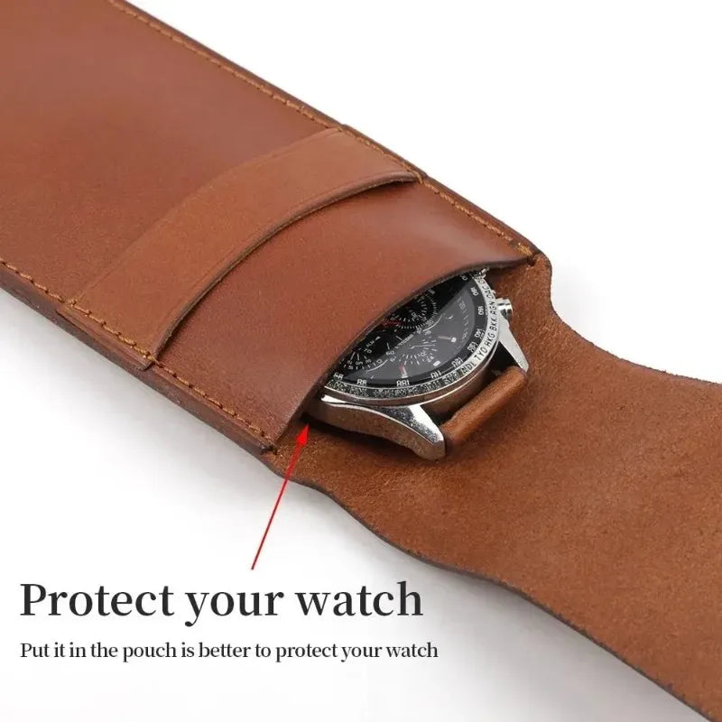 Watch Bag Organizer – Flannelette & PU Leather Gift Storage Bag Watch Storage Bag Nixie