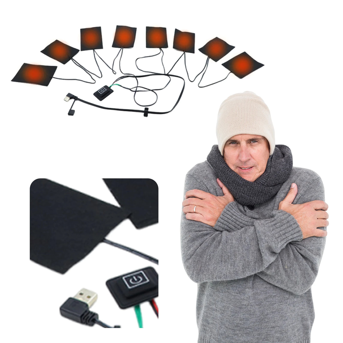 3-Level Electric Heated Clothing Pad – Waterproof & Foldable Electric Heated Pad Nixie
